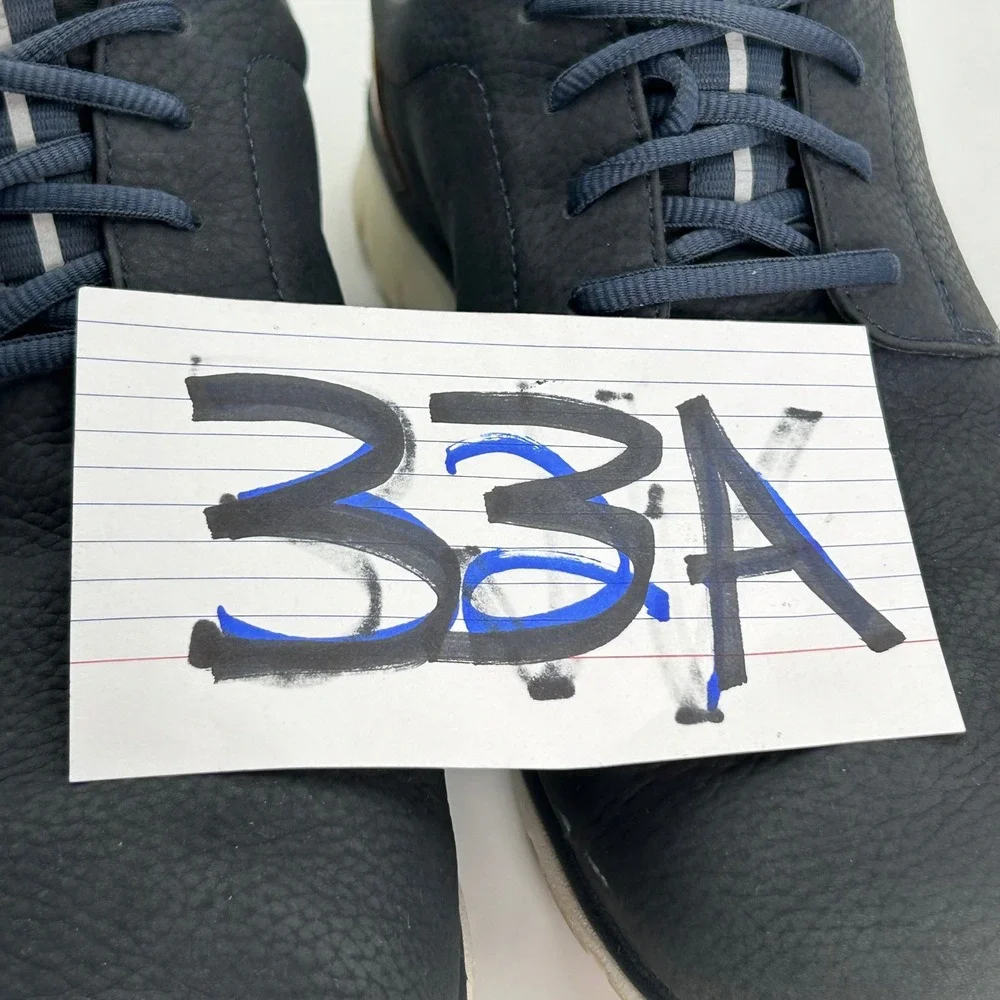 Johnston & Murphy XC4 Sneaker‎ Mens 12M Navy Leather Waterproof Comfort Business